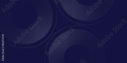 Modern Abtstract background blue and navy gradation. circle effect style modern simple design art layout