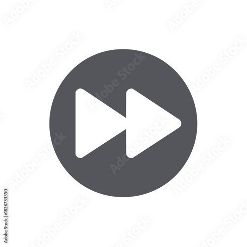 Forward Play Icon in a Circle - Grey and White Illustration Free Download Forward Play Icon in a Circle - Grey and White Illustration - GFXLoad