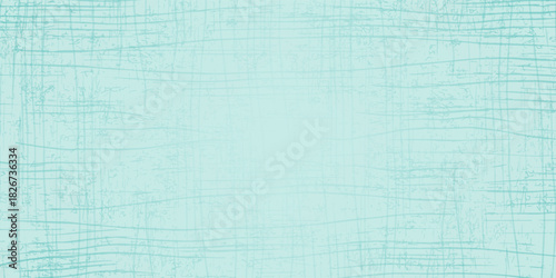 Grain wood image texture on blue cyan board background. Mint green Solid laminated blurd light pastel good nice