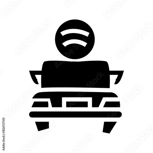 vector illustration of a autonomus car