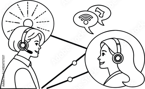 Dynamic online communication connecting people globally, showcasing remote collaboration and digital interaction, perfect for modern business concepts