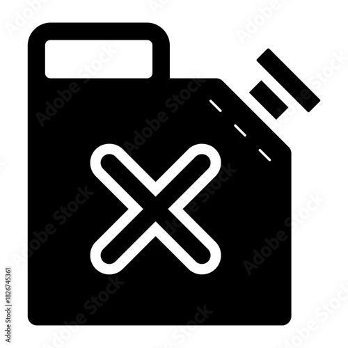 fuel container jerrycan glyph icon