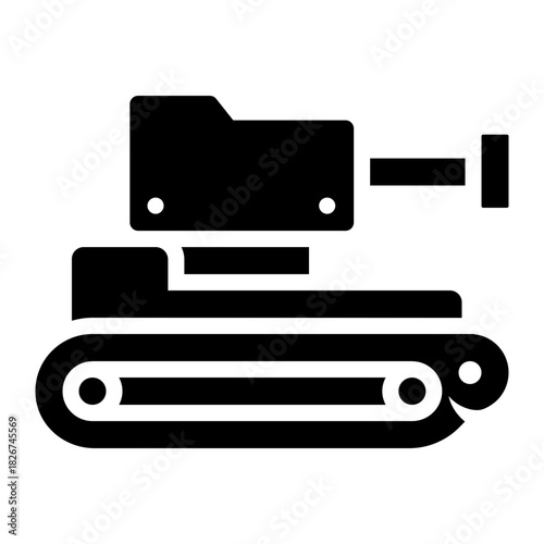 tank glyph icon