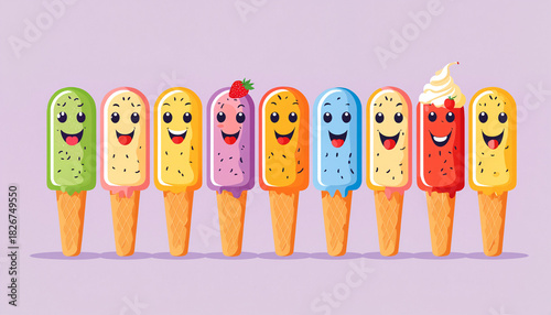 funny ice cream characters ...