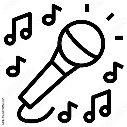Singing Microphone Icon