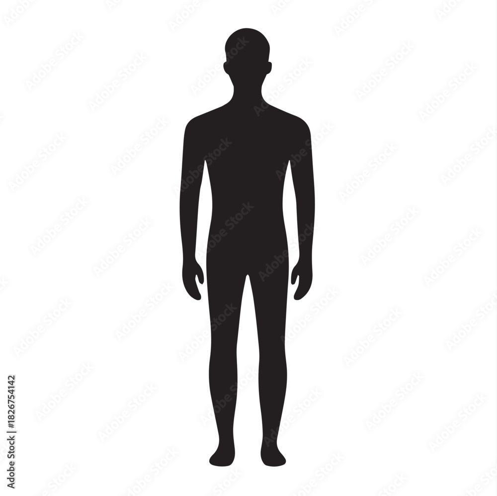 Fototapeta premium silhouette of a man