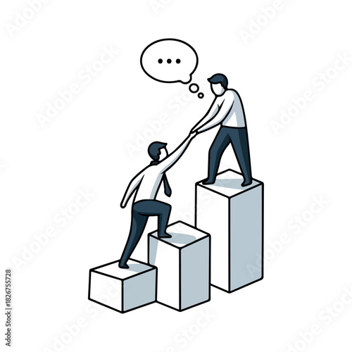 Business Collaboration and Support - A Helping Hand Up the Ladder.