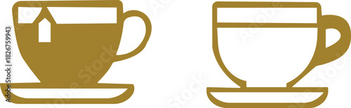 Cup icon set.Cups of coffee tea collection. Hot drink icon. Disposable cup. Cup coffe with steam. Flat style. Vector Illustration. Vector Graphic. EPS 10. coffee cup icon set vector.