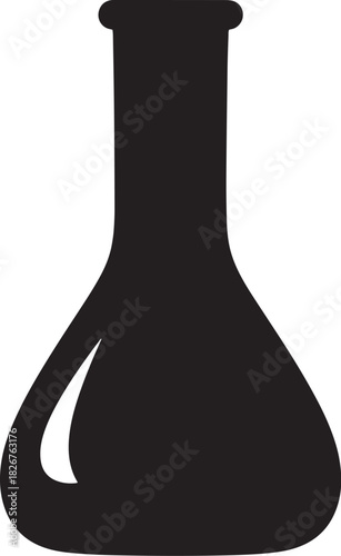 Erlenmeyer Flask Vector – Laboratory Chemistry Glassware Icon
