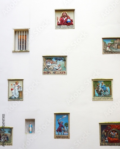 colorful window in the wall