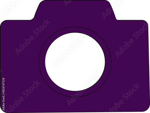 Camera icon. Photo camera in flat style Photo camera vector icon isolated. Photography camera line art icon for apps and websites. Photo camera icon in different style. Vector illustrator.