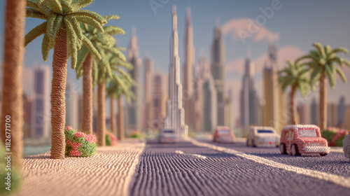 palm tree with textured brown and gray colors, soft depth of field creating a dreamy atmosphere,