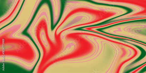 Abstract color background in impressionism style of multicolored liquid colors. Orange teal digital marbling. Abstract marbled texture. Liquid paint abstraction.