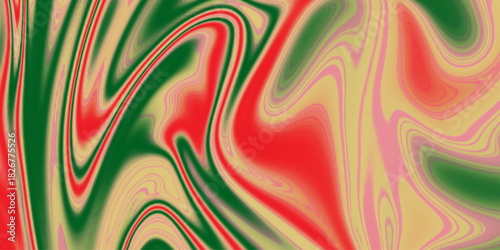 Abstract color background in impressionism style of multicolored liquid colors. Orange teal digital marbling. Abstract marbled texture. Liquid paint abstraction.