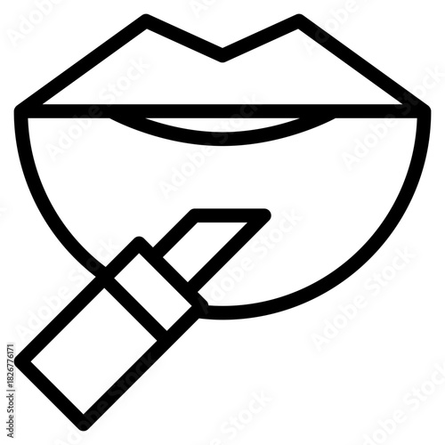 Lipstick Application Icon