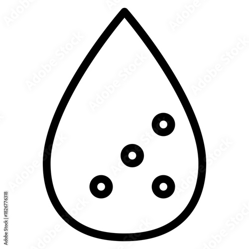 Liquid drop with particles