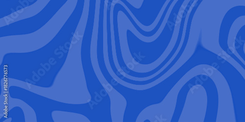 Blue abstract background. Distorted curved lines texture. Vector illustration. Wavy lines background. Seamless pattern. Trippy strip pattern .