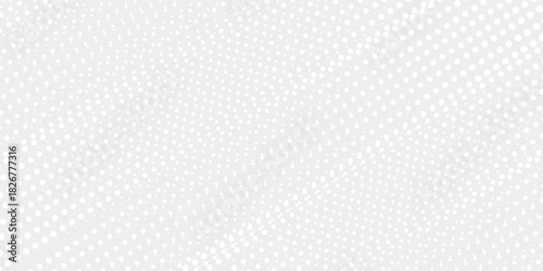 Dot white gray wave light technology texture background. Abstract big data digital concept.