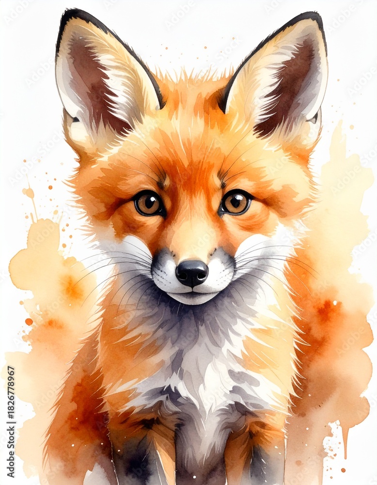 Obraz premium Playful Baby Fox