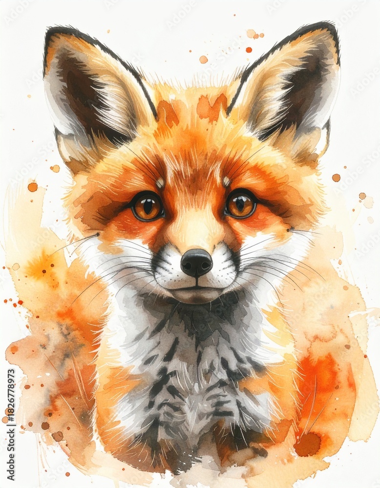 Obraz premium Playful Baby Fox