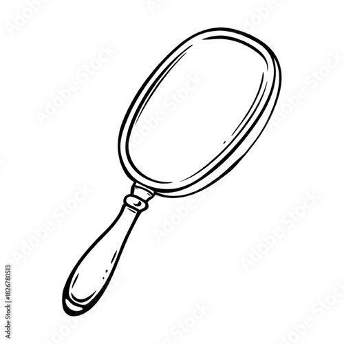 magnifying glass isolated on white