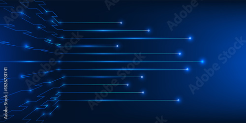 Circuit Technology Background, High Speed Data Flow, Digital Network Connectivity, Large Data Transmission, Information Stream, Futuristic Tech Concept, Network Infrastructure, Data Processing