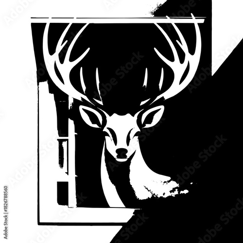 silhouette of a Deer