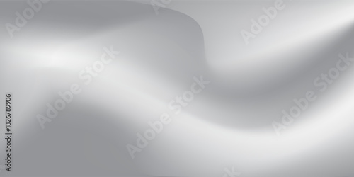 Gray foil background with metal mirror texture. Chrome gradient surface with light gloss simple art