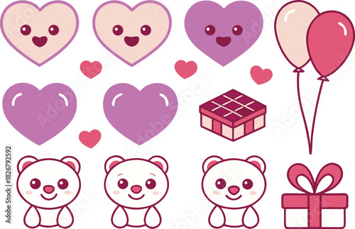 Valentines Day Clipart Kit. Romantic Valentines Clipart Set. Love Theme Clipart Collection. Valentines Heart Clipart Pack. Cute Valentines Day Elements. Valentines Day Graphics Kit. Romance Symbol