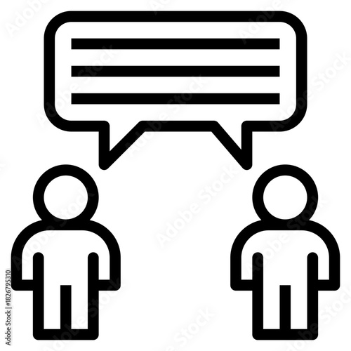 Two People Talking Icon