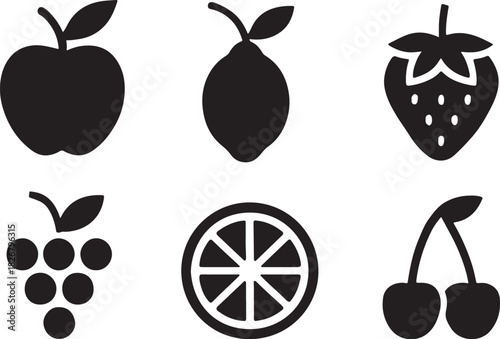 Tree house gallery lock banana and other fruits vector icons
