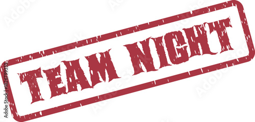 Team Night Celebratory Rubber Stamp Marking a Special Corporate or Group Social Event