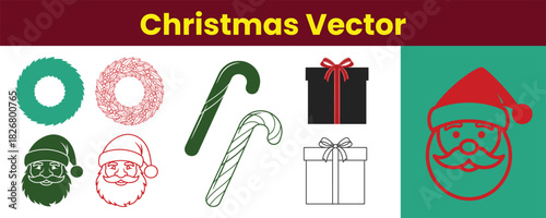 Abstract geometric shapes with color gradients and text elements