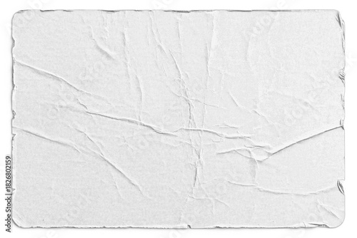 Photography White Sticker with Damaged Edges