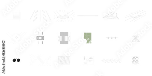 Collection of Traffic Signal and Road Crossing Illustrations Keywords: traffic signal, traffic