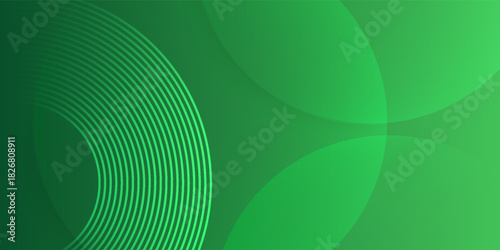 Colorful papercut abstract 3D background with gradient green square pattern combination bright color on background. Eps10 vector