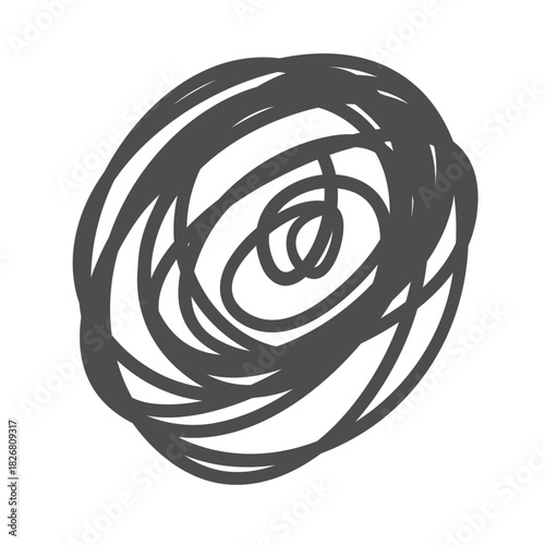 Abstract scribble: A captivating and enigmatic abstract design, composed of intricate intertwining lines, inviting introspection and sparking creative contemplation. 