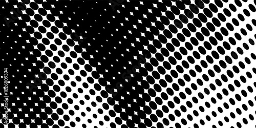Halftone dotted abstract background. Grain gradient texture background with dots. Modern creative trendy design in vector illustration