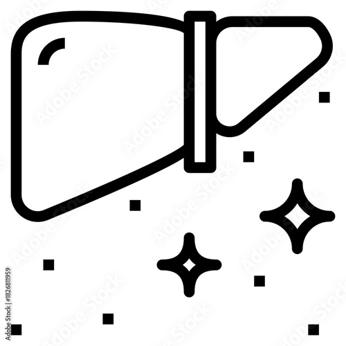 Healthy Liver with Sparkles