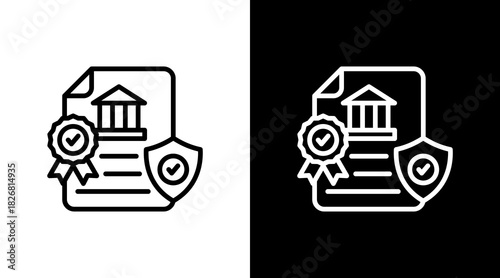 Data Governance With Icon Set Design