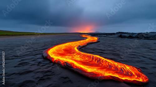 Iceland Volcanic Valley wit...