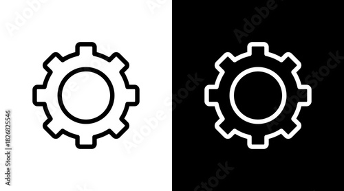 Settings With Icon Set Design