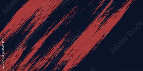 Red halftone dots blue color pattern gradient grunge texture background. Dot pop art comic sport style sport background