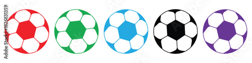 football icon, championship soccer icons, colorful soccer ball, ui design apps design