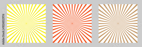 Comics rays background with halftones. Big Bam or Sunlight. Abstract comic background with halftone dots design. Retro wallpaper. Vector illustration set .Vector illustration. EPS 10 .