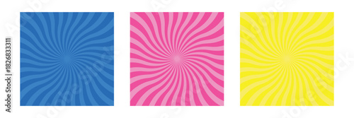 Comics rays background with halftones. Big Bam or Sunlight. Abstract comic background with halftone dots design. Retro wallpaper. Vector illustration set .Vector illustration. EPS 10 .