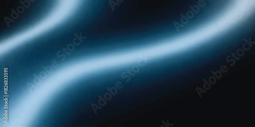 Abstract Blue Light Swirls on Dark Background - Modern Design Element