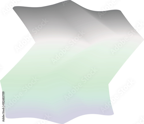 Soft pastel 3D gradient abstract surface with gentle folds