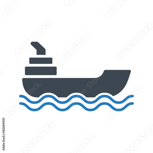 Cargo ship icon. Cruise, Ferry icon