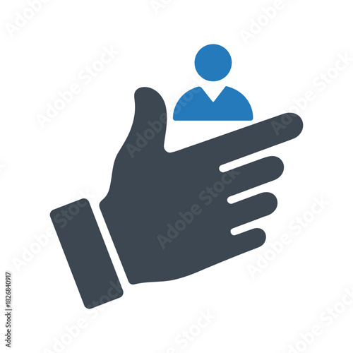 Loser sign hand gesture icon